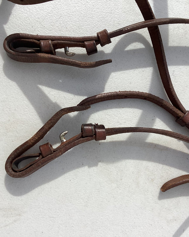 english bridle brown leather 