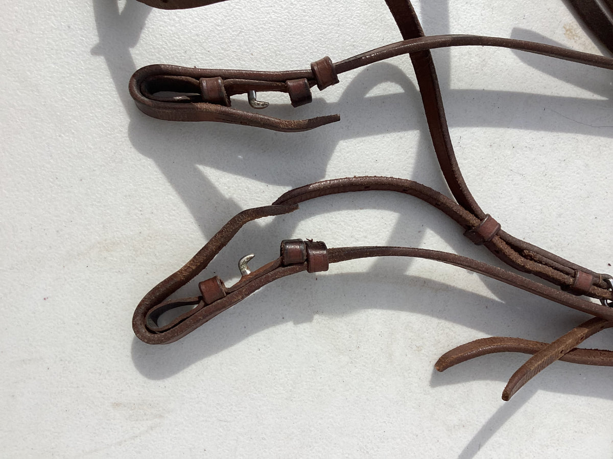 english bridle brown leather 