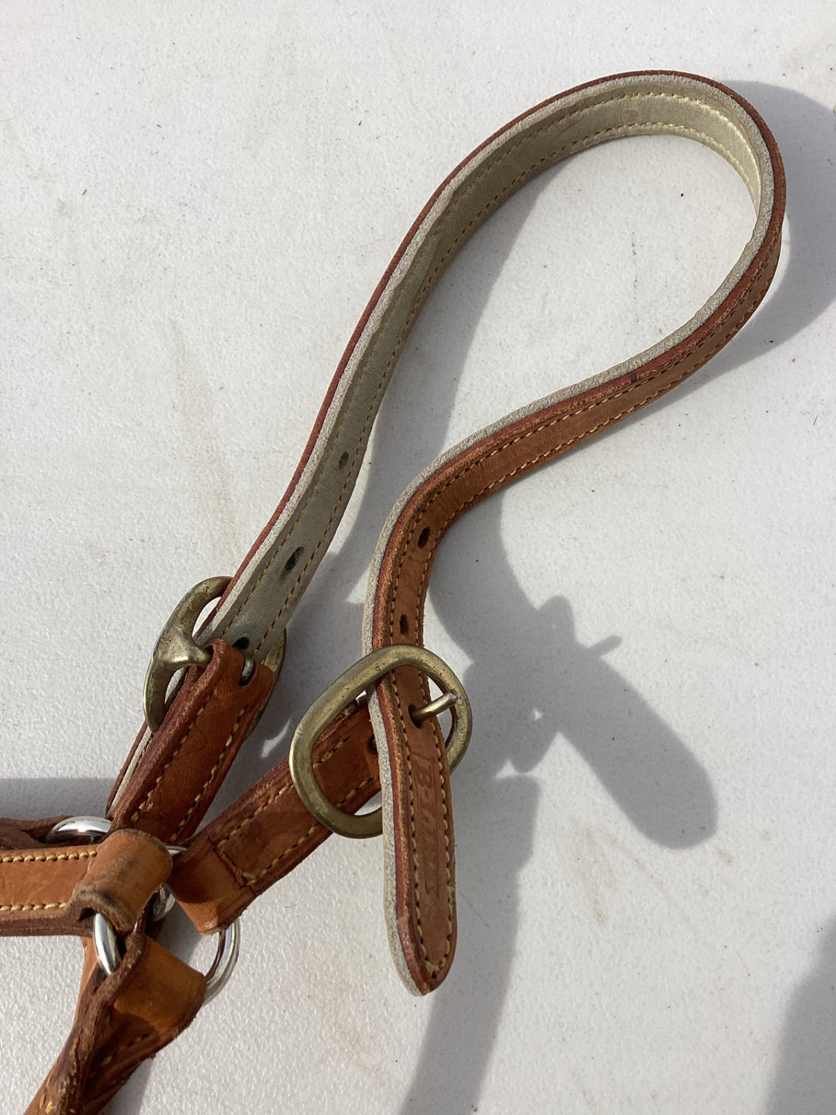 halter leather light brown 
