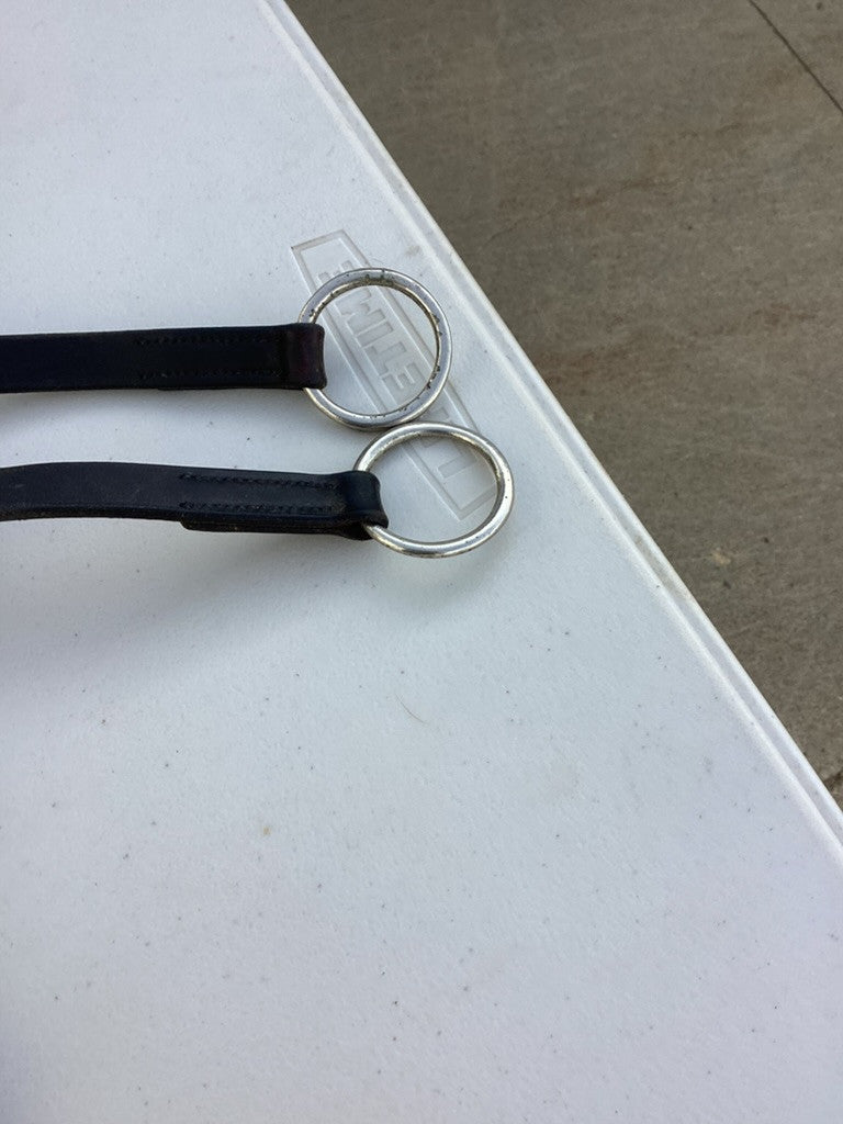 martingale black leather 
