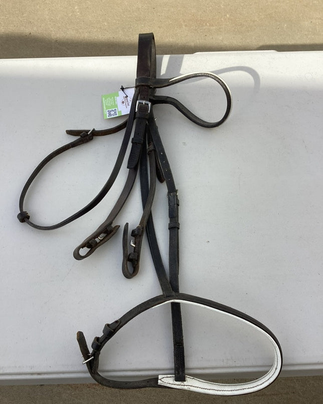 english bridle black leather 