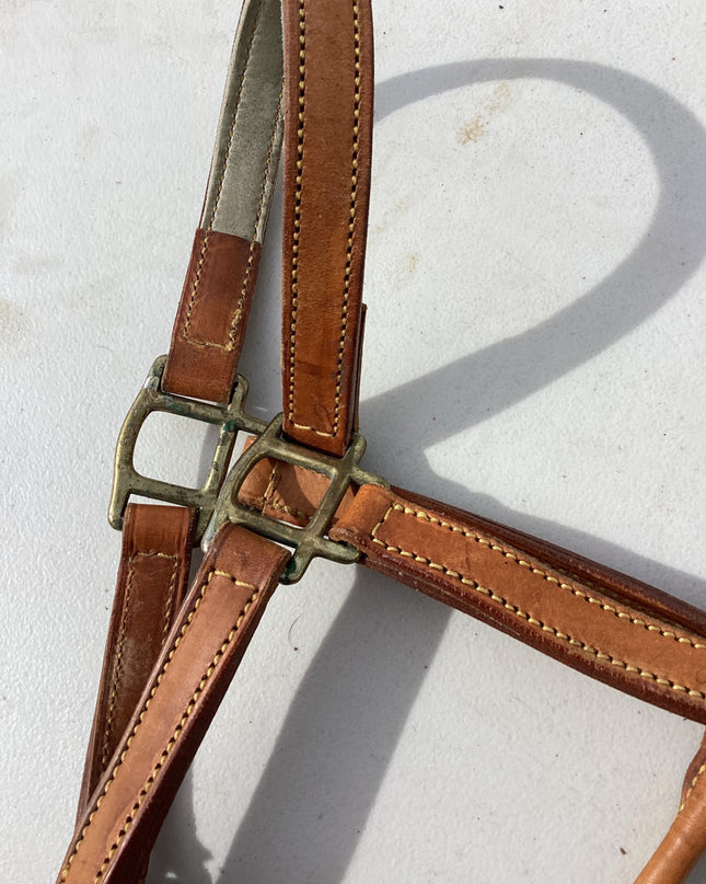 halter leather light brown 