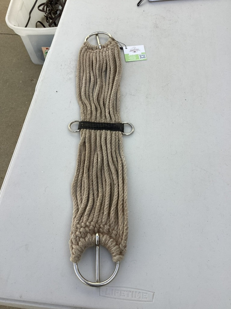 western rope cinch 29" white 
