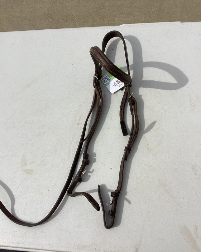 western bridle leather dark brown 