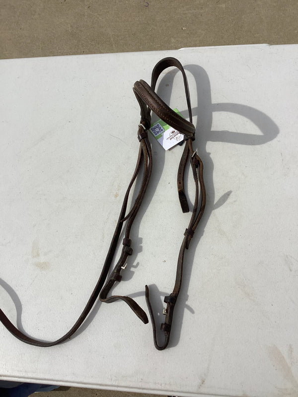 Western Headstall – Dark Brown Leather | Used, Good