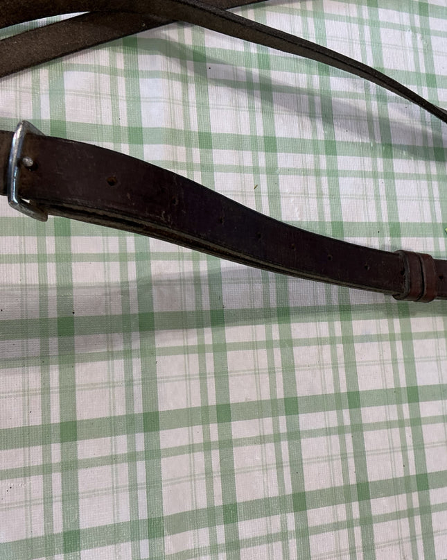 english martingale brown leather 