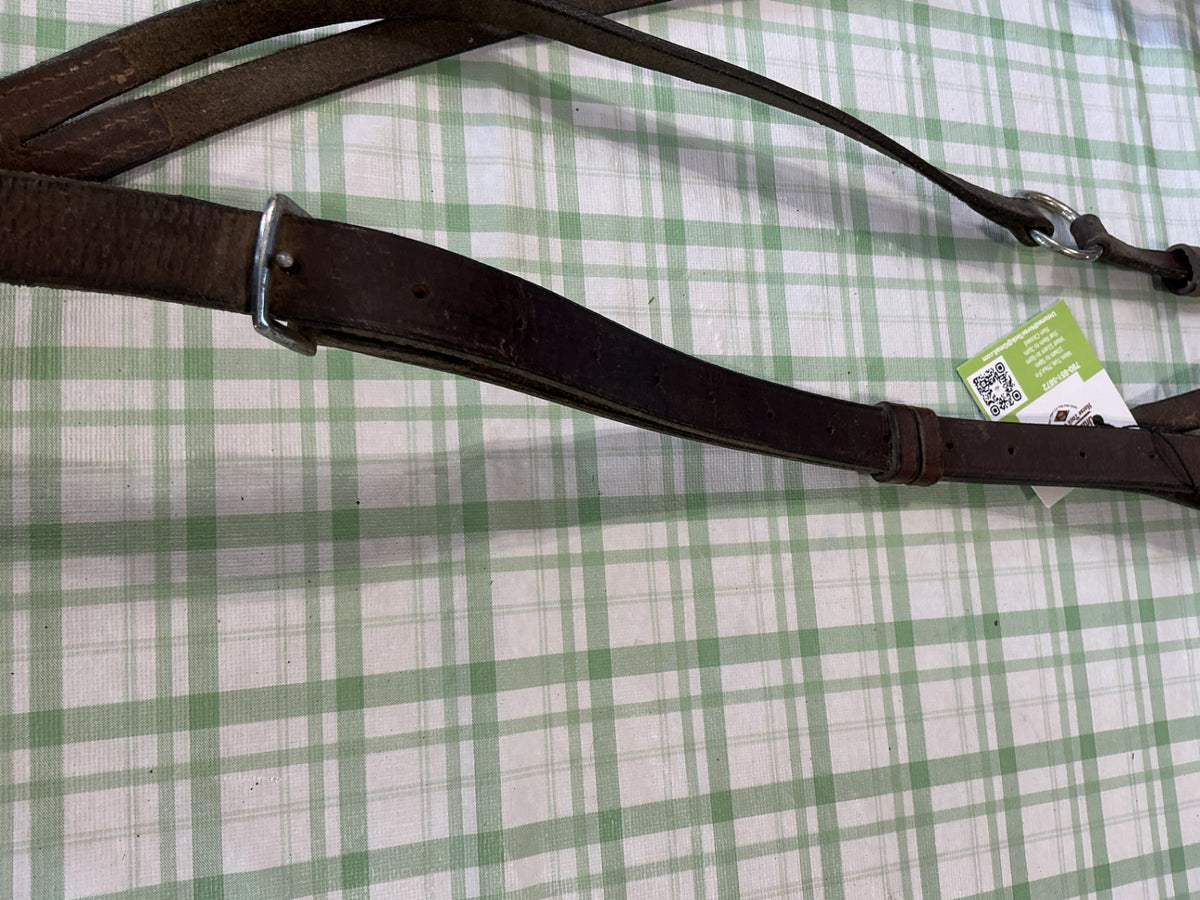 english martingale brown leather 