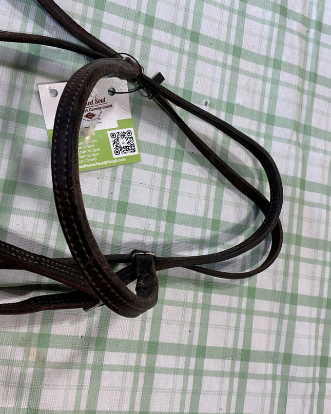 western bridle brown leather 