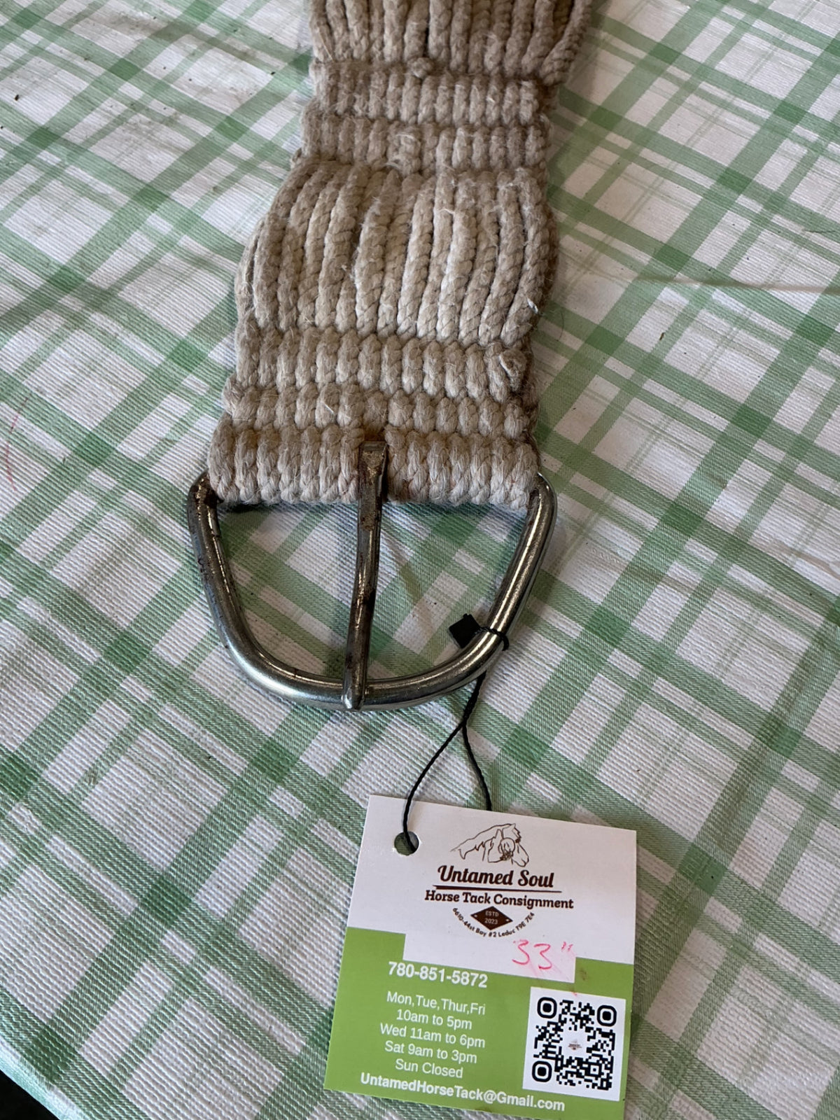 western rope cinch 33"