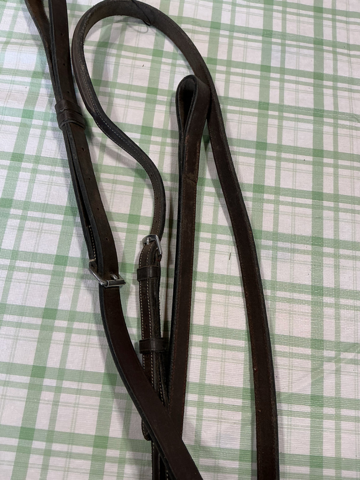 martingale dark brown leather 