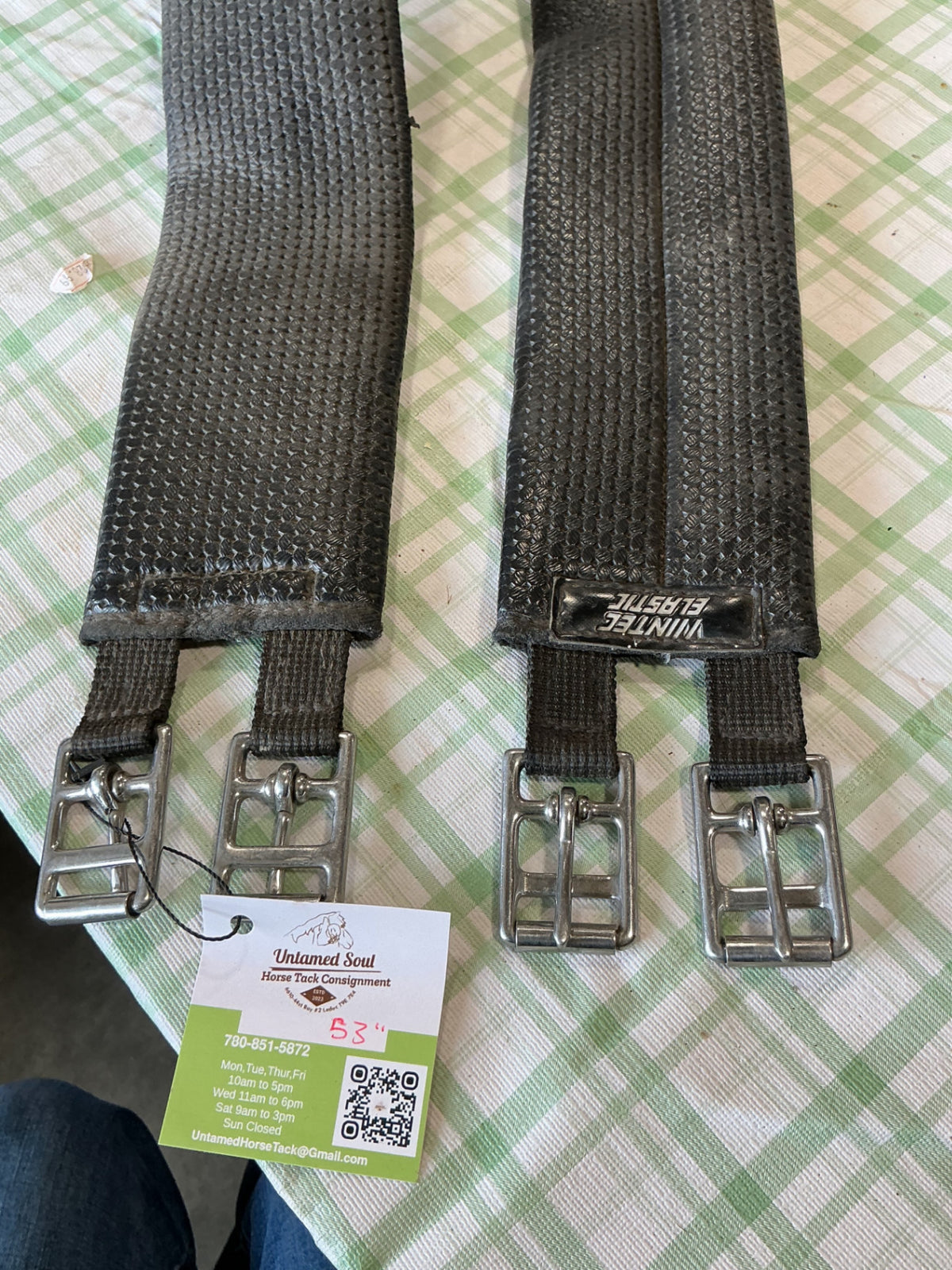 english cinch 53" black neoprint 