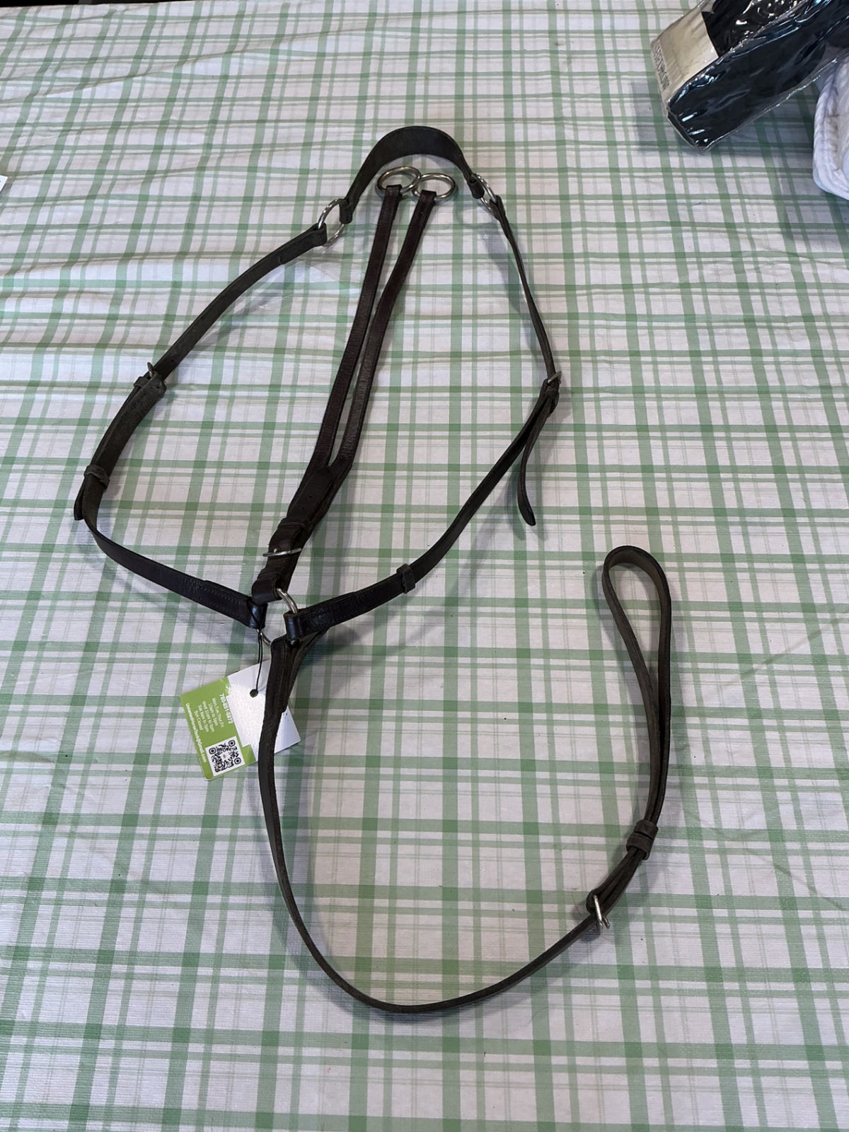 martingale brown leather 