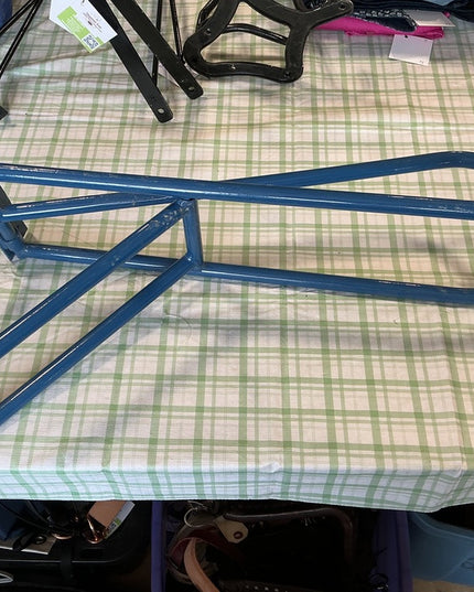 Western Wall Mount Saddle Stand  Blue 