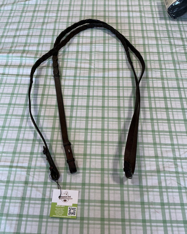english reins brown dark leather 