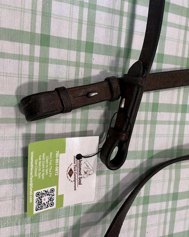 english reins brown dark leather 