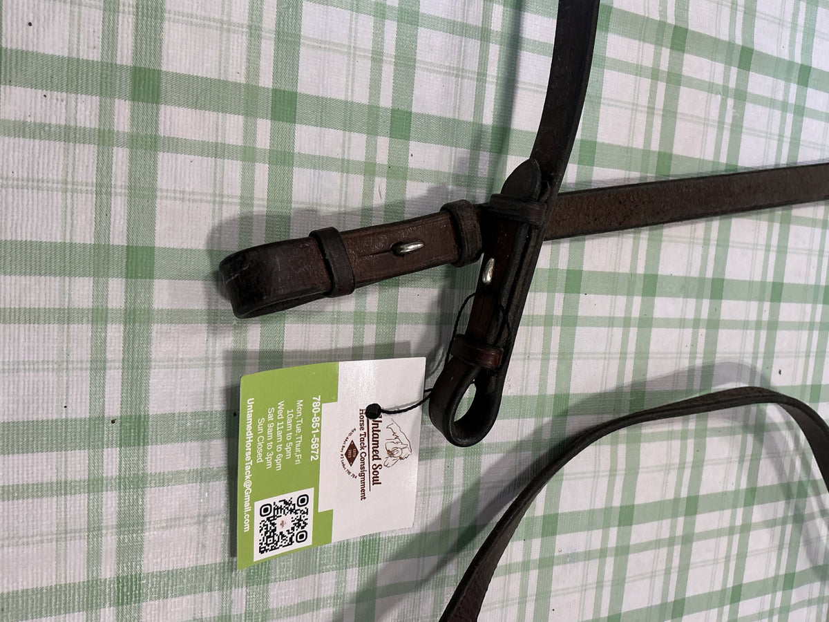 english reins brown dark leather 