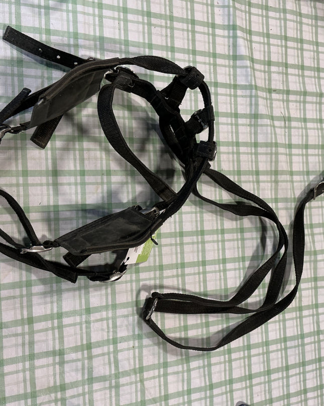 driving bridle blinkers included nylon black 