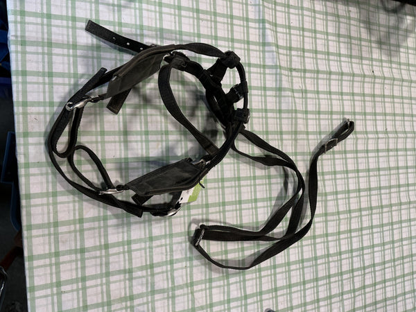 Driving Bridle – Black Nylon with Blinkers | Used, Good