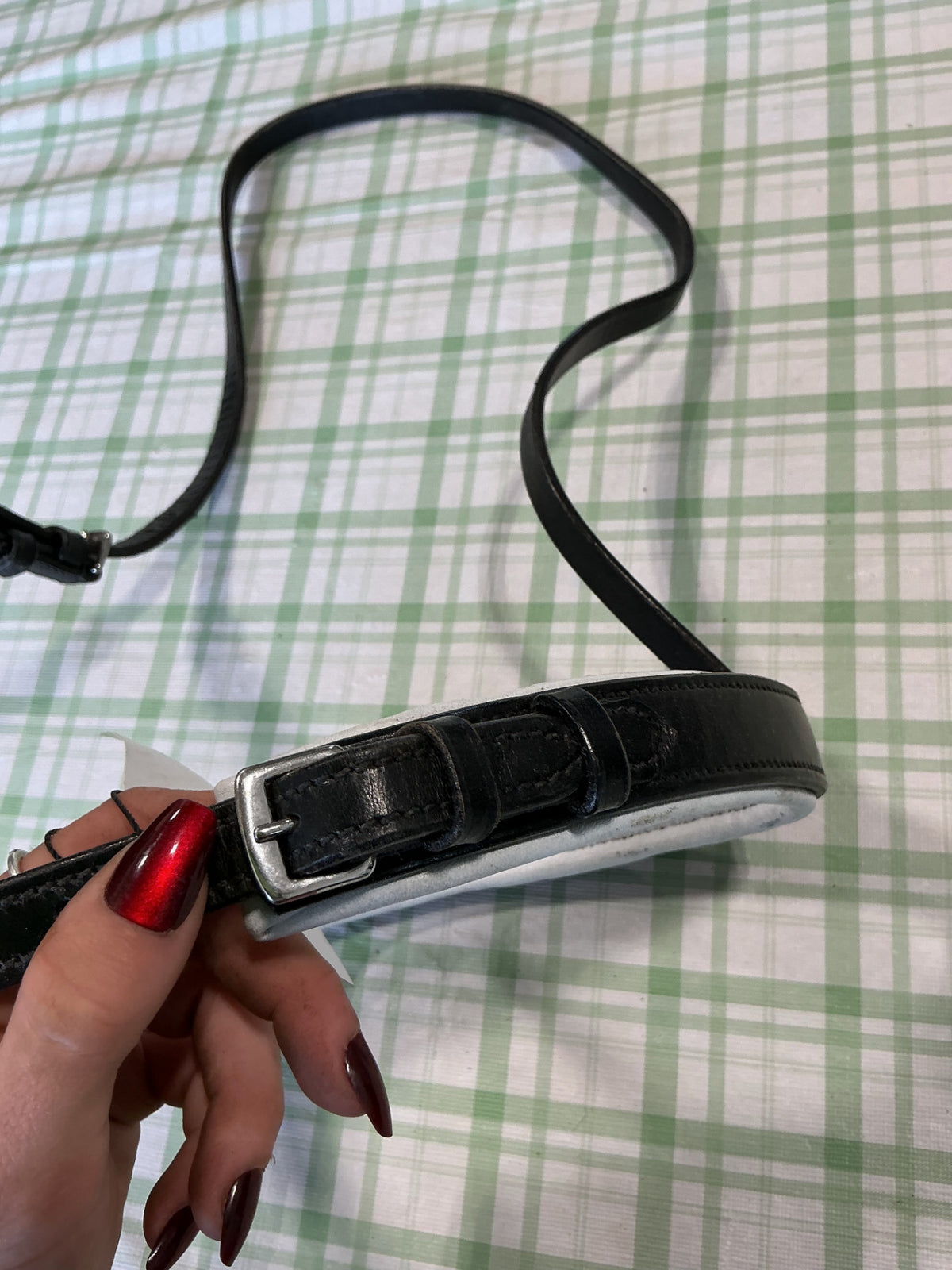 english nose band black 