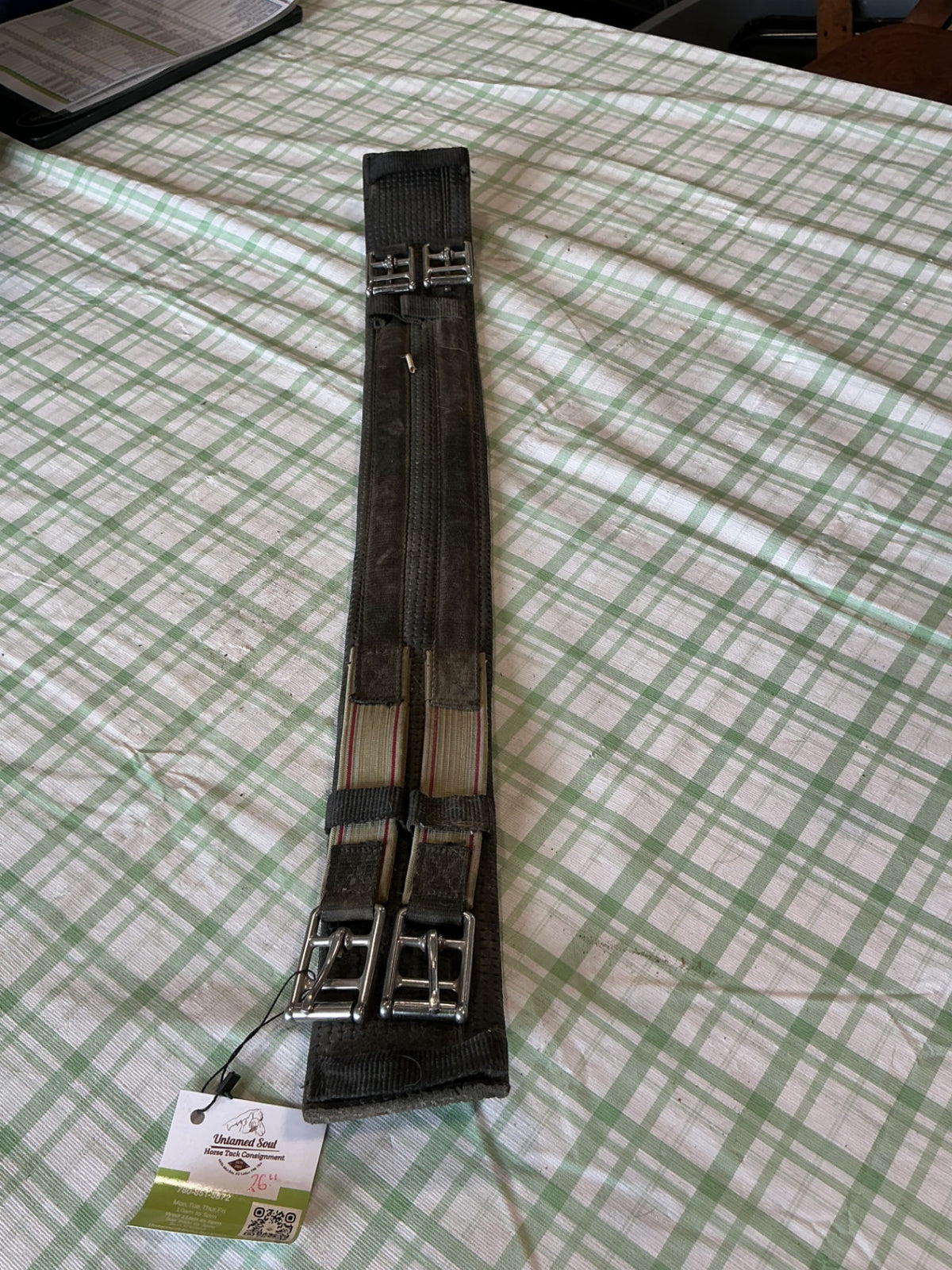 english drassage girth black neoprint 