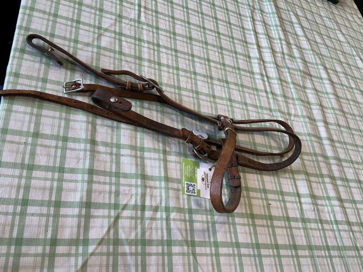 western bridle light brown leather