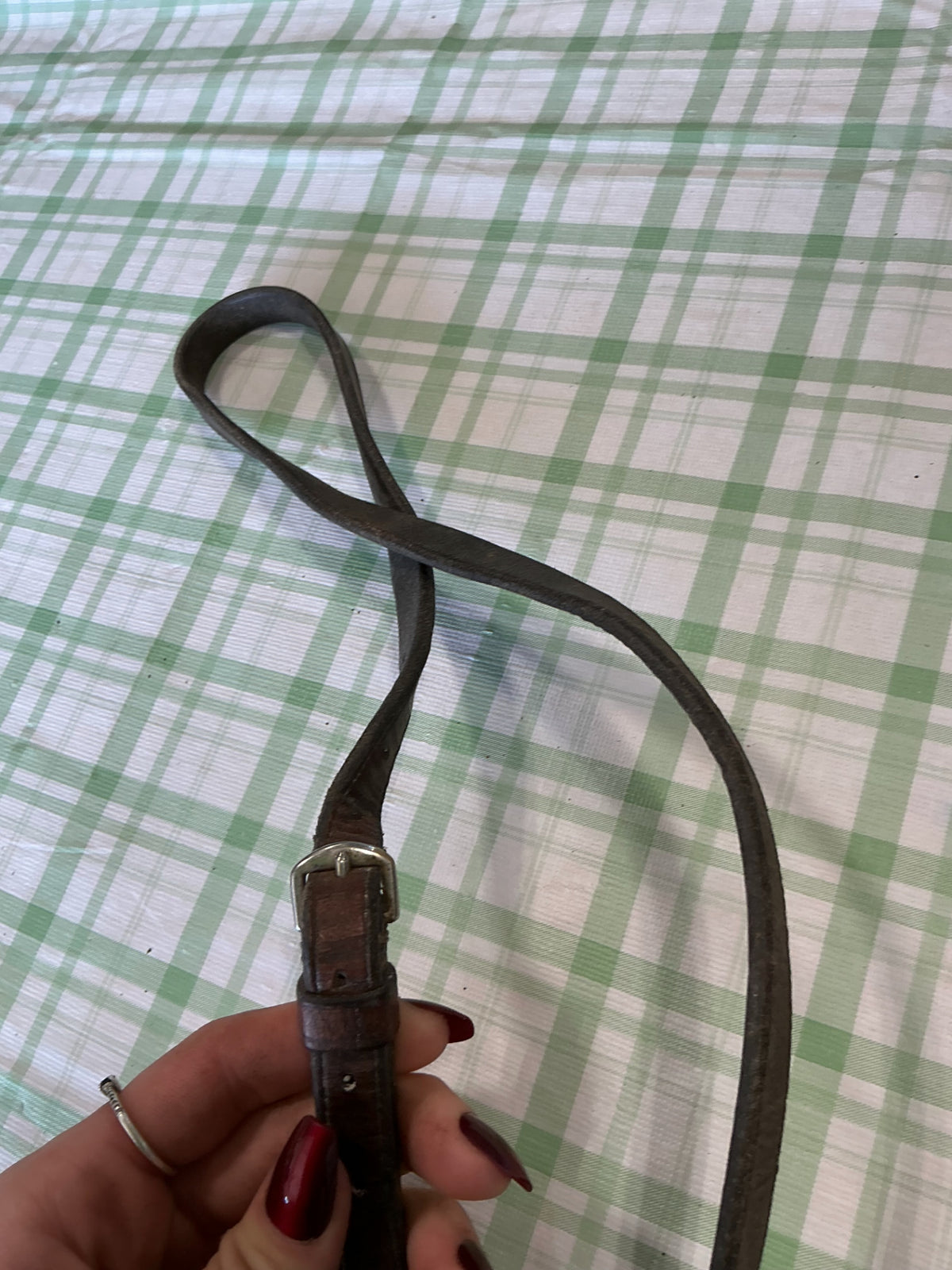 english nose band dark brown
