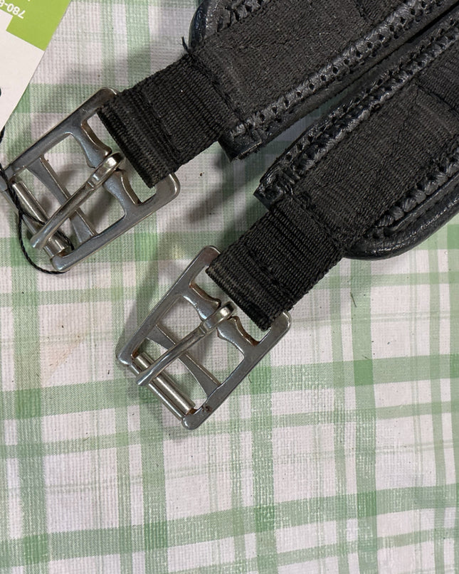 english dressage girth black neoprint 52"