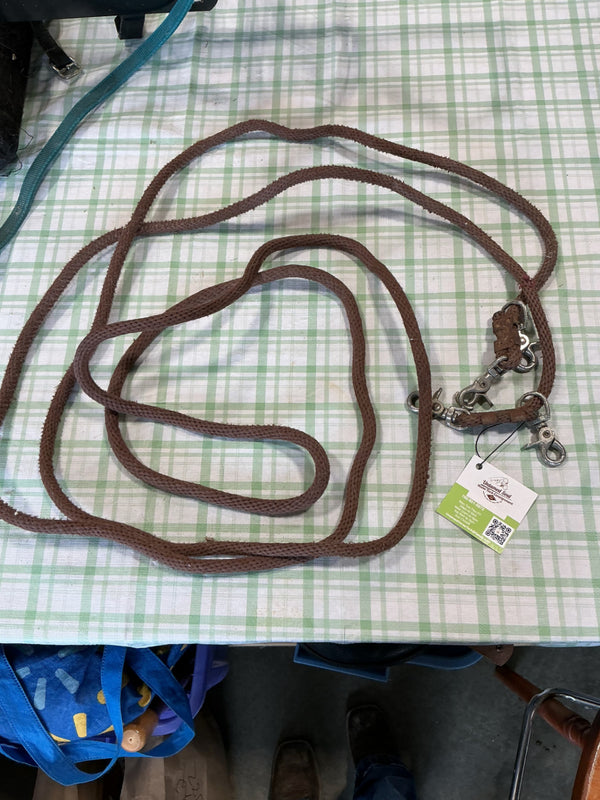 Long Lines – Brown Nylon, Double Clips | Used, Good