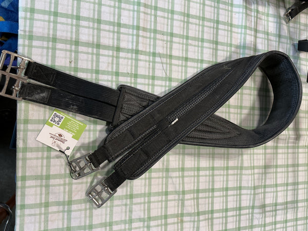 English Girth – Dressage, Black Neoprene, 52" | Used, Very Good