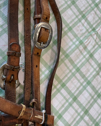 western bridle light brown leather