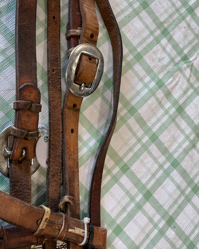 western bridle light brown leather