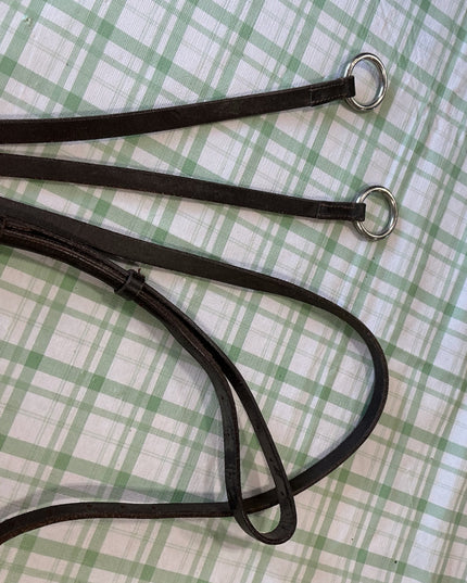 dark brown martingale leather 