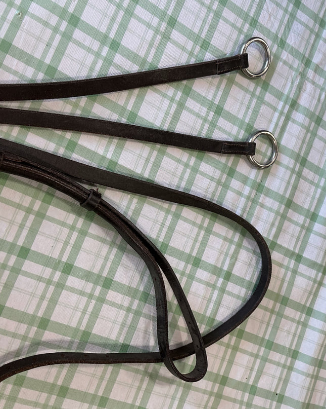 dark brown martingale leather 