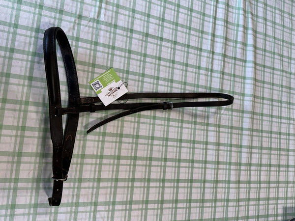 English Noseband – Dark Brown Leather, Medium (D) | Used, Good