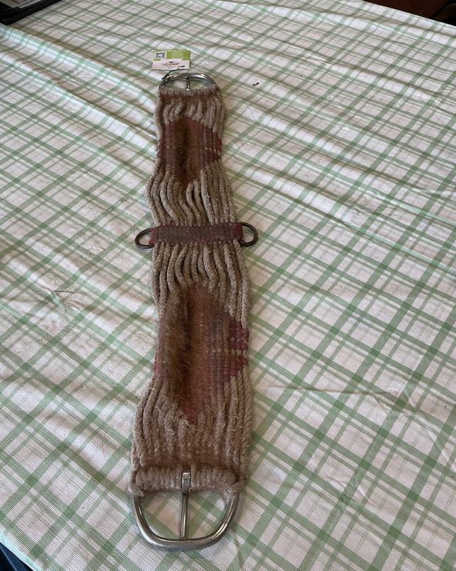 western rope cinch red and white 30"