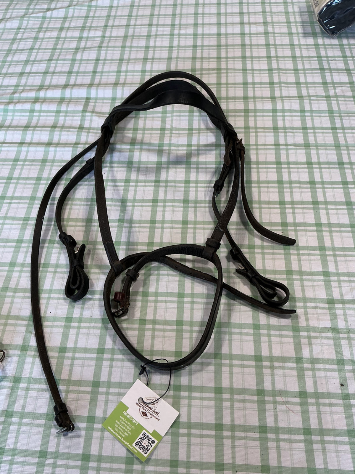 english nose band black 