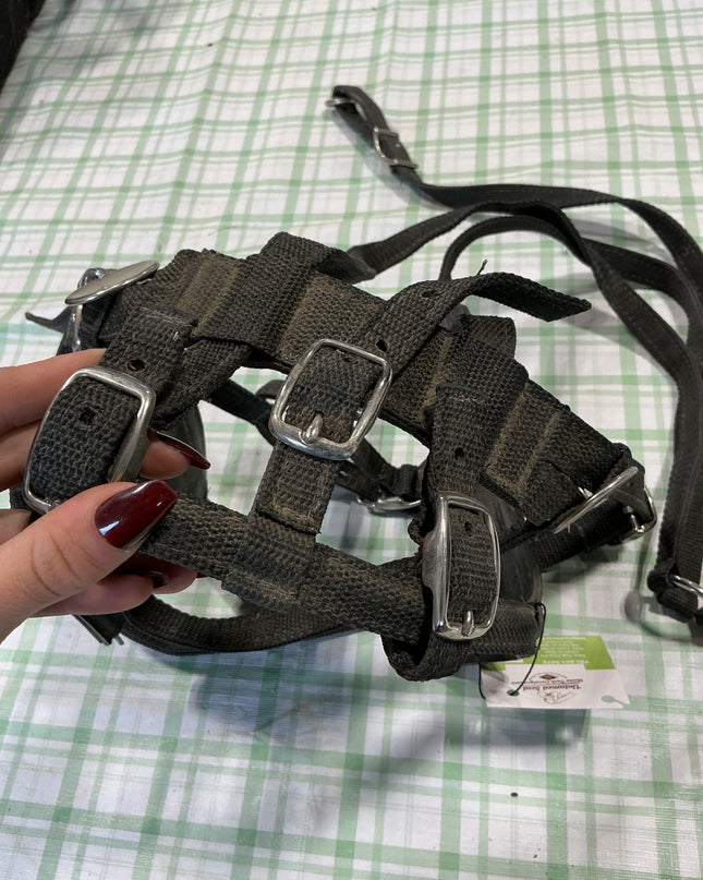 driving bridle blinkers included nylon black 