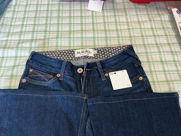 Jeans – Ariat Perfect Rise Flare, Dark Wash, 30 XL | Used, Very Good