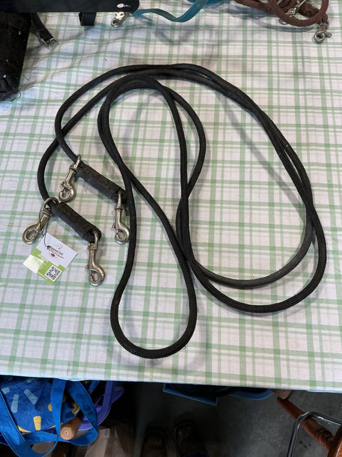 Long Lines – Black Nylon, Double Clips (A) | Used, Good