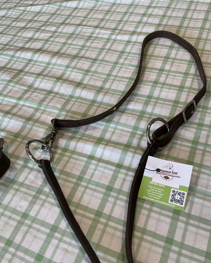 training fork leather dark brown