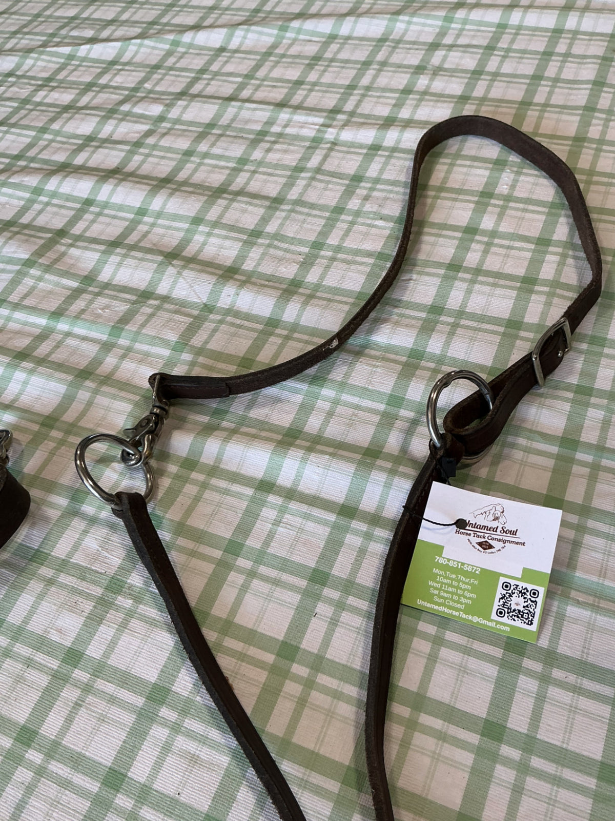 training fork leather dark brown