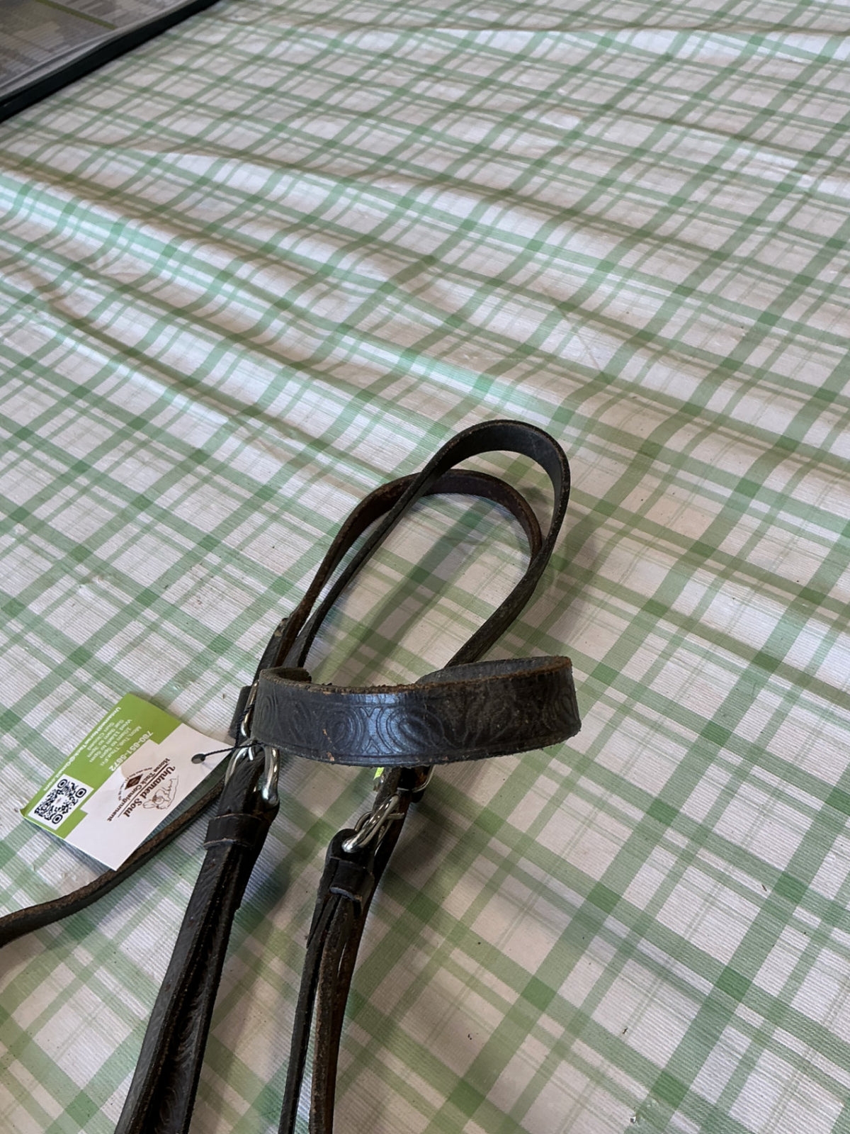 western bridle with deigns ingraved 