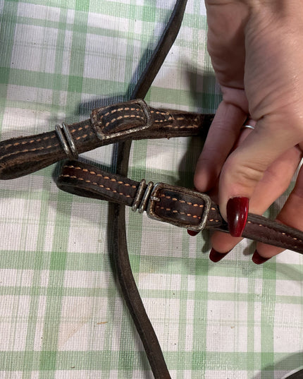 western bridle brown leather 