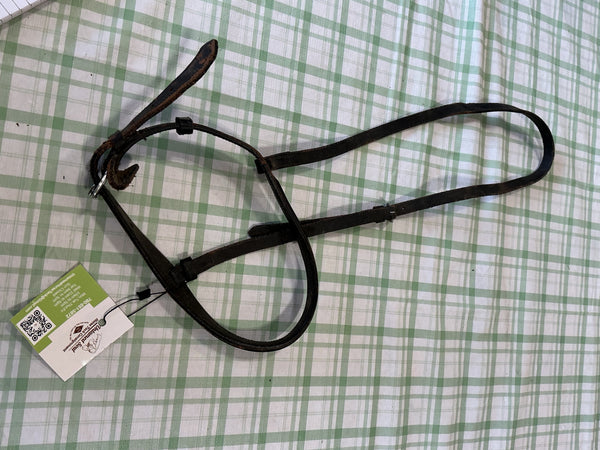 English Noseband – Dark Brown Leather (A) | Used, Good