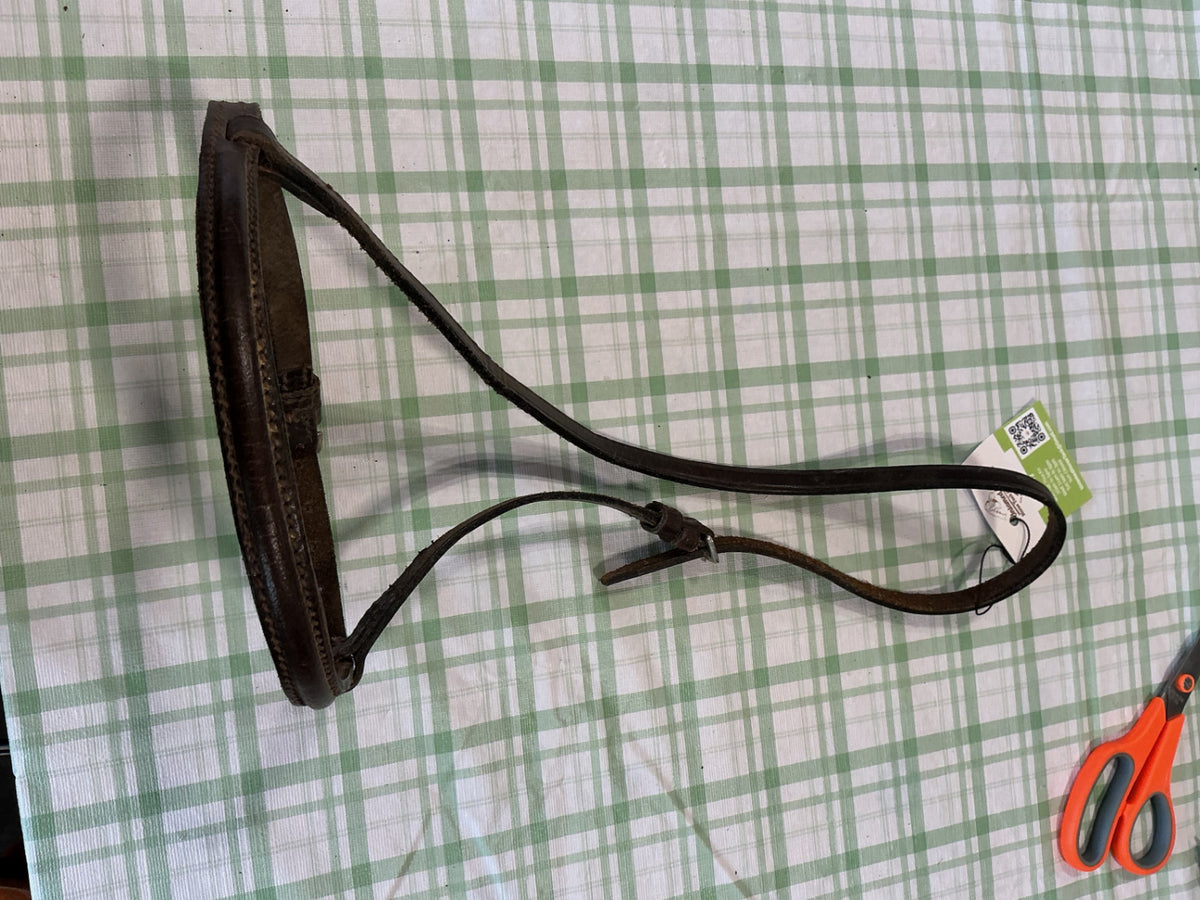 english nose band dark brown 