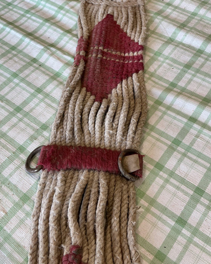 western rope cinch red and white 30"