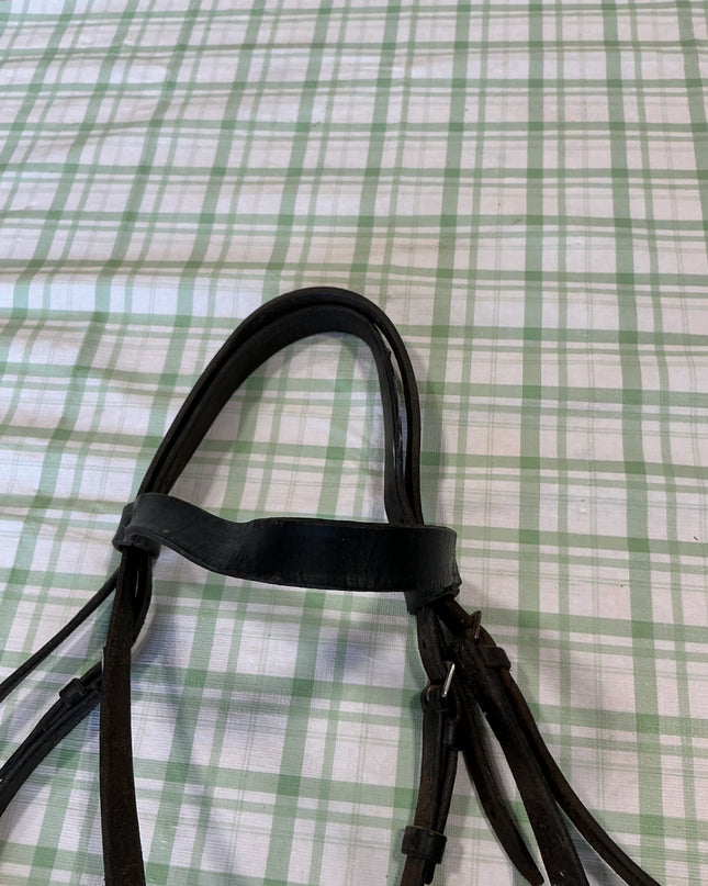 english riding bridle dark brown