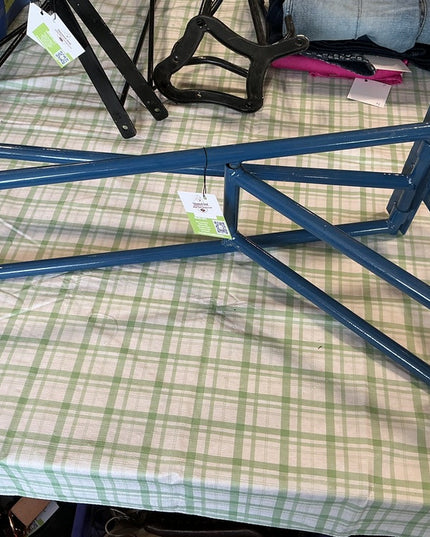 Western Wall Mount Saddle Stand  Blue 