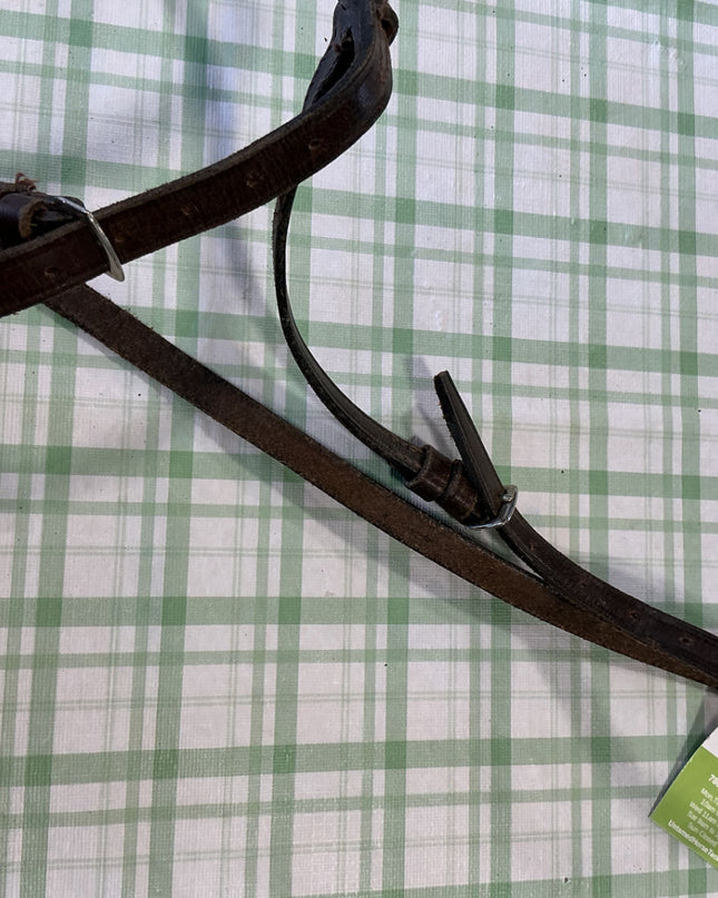 english nose band dark brown 