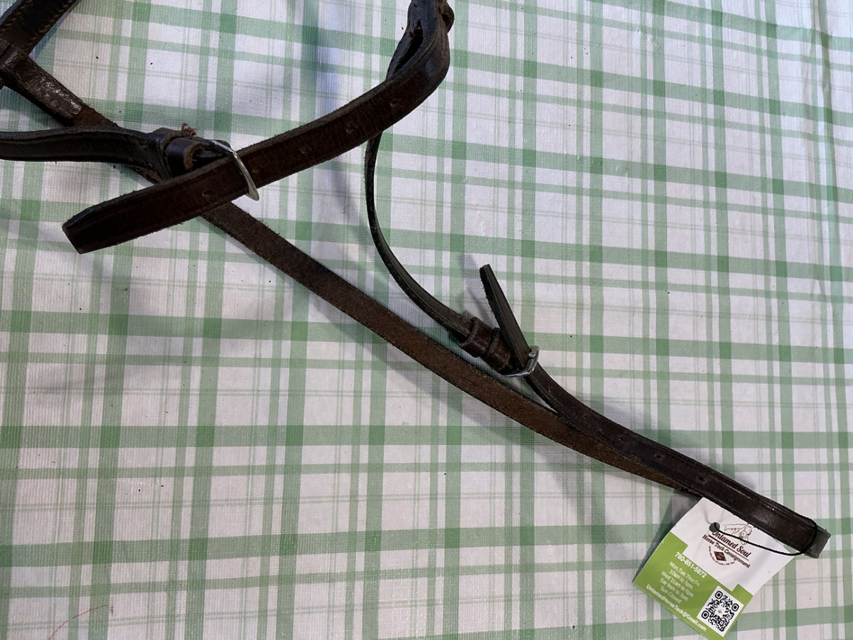 english nose band dark brown 